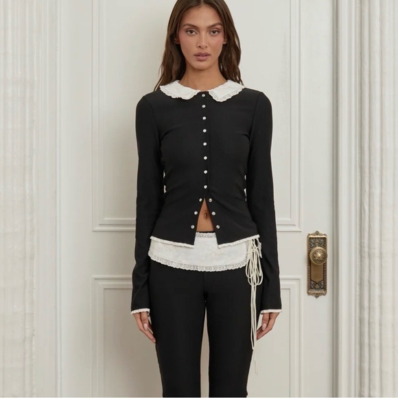 Fair Par Foutch EDITH CARDIGAN - NOIR - Picture 2 of 3